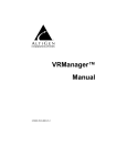 Installing VRManager
