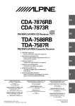 Alpine CDA-7873R Owner`s manual