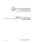 ClimateWorx Series 7 Installation manual