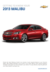 Chevrolet 2013 Malibu System information