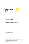Sprint CDM 120 User Guide