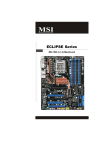 MSI Eclipse PLUS - Motherboard - ATX User`s manual