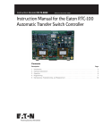 Eaton RTC-50 Instruction manual
