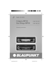 Blaupunkt 7 645 170 310 Operating instructions