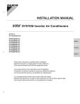 Daikin FXTQ54PAVJU Installation manual