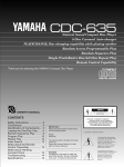 Yamaha CDC-635 Owner`s manual