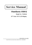 ViewSonic E71F Service manual