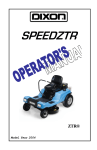 Dixon 2004 Operator`s manual