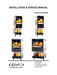 Cornelius QUANTUM SERIES Service manual