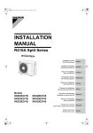 Daikin RKS25E2V1B Installation manual