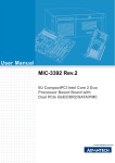 Advantech MIC-3392 User manual