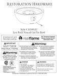 RealFlame 6560 Operating instructions