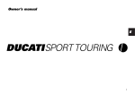 Ducati SPORT TOURING Owner`s manual