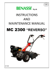 Benassi MC 2300 REVERSO Specifications