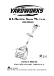 Yardworks 060-3984-0 Owner`s manual