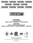 Blodgett MT3255 Specifications