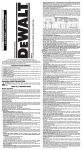 DeWalt DW718 Instruction manual