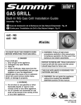 Weber 460-NG Installation guide