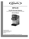 Cornelius Impulse Non-Carbonated Post-Mix Beverage Dispenser Service manual