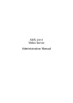Axis 2411 Instruction manual