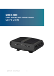 Qbox 1200 User`s guide