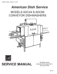 CMA Dishmachines EAH-T Service manual