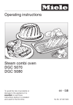 Miele DGC 5080 Operating instructions