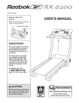 Reebok TREADMILL RBTL12921 User`s manual