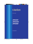 Clarion APX2120 Owner`s manual