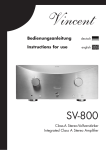 VINCENT SV-800 Specifications