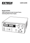 Extech Instruments DCP42 Specifications