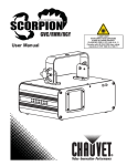 Chauvet Scorpion RGY User manual