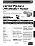 Dayton 3VE59C Operating instructions