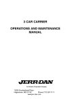 Carrier operating and maintanance Operator`s manual