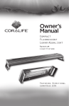 Coralife Compact Fluorescent Lunar Aqualight Owner`s manual