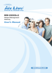 AirLive MW-2000SV2 User`s manual