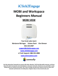 Mobi and Workspace Trainee Manual VIEW