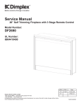 Dimplex DF2690 Service manual