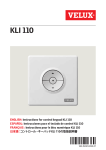 Velux KLI 110 Specifications