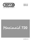 Defy Maximaid 720 Specifications