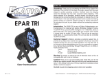 Elation Epar QW Instruction manual