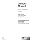 Monogram ZV750 Owner`s manual