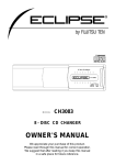 Eclipse CH3083 Owner`s manual