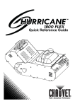 Chauvet Hurricane 1800 Flex User manual