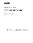 Yamaha YDP2006 Specifications