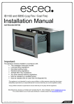 Escea DL1100 Installation manual
