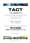 Desighn2000 TACT TA-4800 Specifications