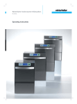 Winterhalter UC-XL Operating instructions