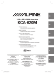 Alpine KCA-620M Owner`s manual