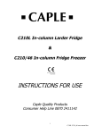 Caple C210L User manual